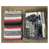 Traditional Mexican falsa blanket and Washington