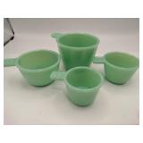 Modern jadeite measuring cups