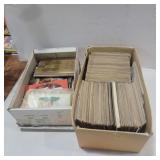 2 shoe boxes of assorted old postcards