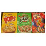 3 full size assorted boxes of kellogs cereal (1