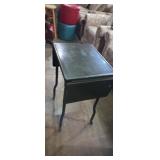 Metal drop leaf cart