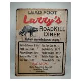 Roadkill diner metal sign 12x16