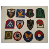 12 mixed vintage patches