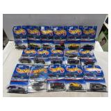 16 Hot Wheel cars in packaging