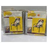 2 new Enchanted Garden vinyl chair covers