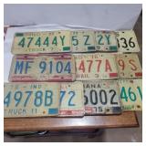 11 license plates 75,76,77