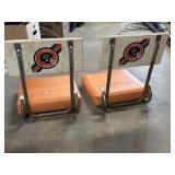 2 vintage Chicago Bears folding stadium seats