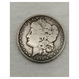 1898 silver Morgan dollar