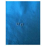 .925 Silver Baby Earrings 0.8g