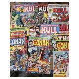 Marvel Comics, Kull, Conan, Thor 12 assorted