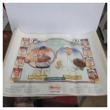 4 baseball posters