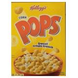 3 full size boxes of corn pops cereal