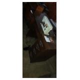 Wooden sewing table with Husqvarna viking 6000