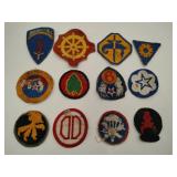 12 mixed vintage patches