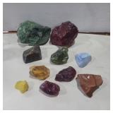 Assorted glass and rocks