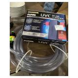 UVC aquarium in-line clarifier and siphon hose