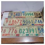 10 license plates 74,72,71,76,77