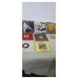 45 record assortment john linnon grand halen the