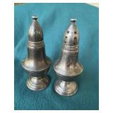 Sterling Weighted Salt and Pepper Shakers 254g