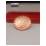 1 Ounce Copper Round .999 Fine CopperIndian