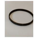 Gold tone silver bangle bracelet marked Texco 925