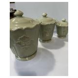 Adeline Green ceramic canister set
