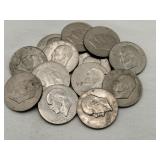 13 1970s Eisenhower dollars