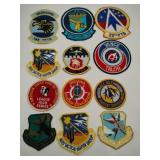 12 mixed vintage patches