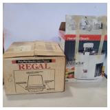 Hamilton Beach juicer, regal popcorn popper