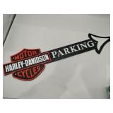 Cast iron Harley-Davidson arrow sign 19x5
