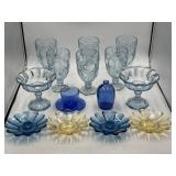 Fostoria Moonstone light blue pressed glass