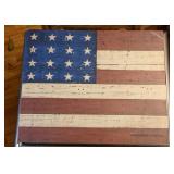 16x20 metal wall art American flag