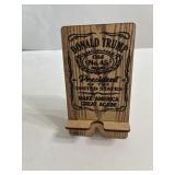 New wood Trump phone holder
