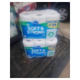 2 Kroger 12=24 Double Rolls Toilet Tissue,2 Ply