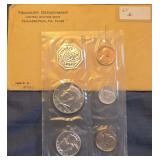 Silver 1964 uncirculated Philadelphia mint proof