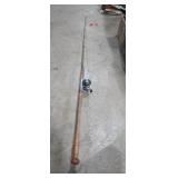 Bamboo fishing rod with Abu Garcia High speed