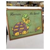 "Herman The Hermit" burlap art