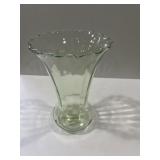 Art Deco uranium glass vase