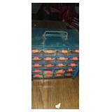 20 compartment bolt organizer with assortment of