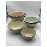 enamelware pots & colanders