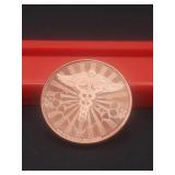 1 Ounce .999 Fine Copper Round