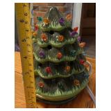 7in tall electric ceramic Christmas tree wax