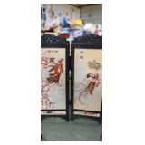 Miniature 12in oriental decorative room divider (