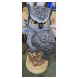 Byron mold ceramic owl 12in