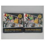 2.    12 piece set  acrylic paint markers