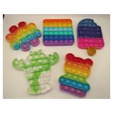 5 different pop it fidget toys