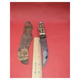 Soling Hunting Knife with sheath marked Japan