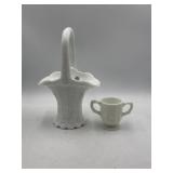 Westmoreland Paneled Grape white milk glass