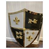 Medieval royal crusader lion shield