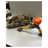G.I. Joe Spy Troops Patriot Grizzly Tank and NERF